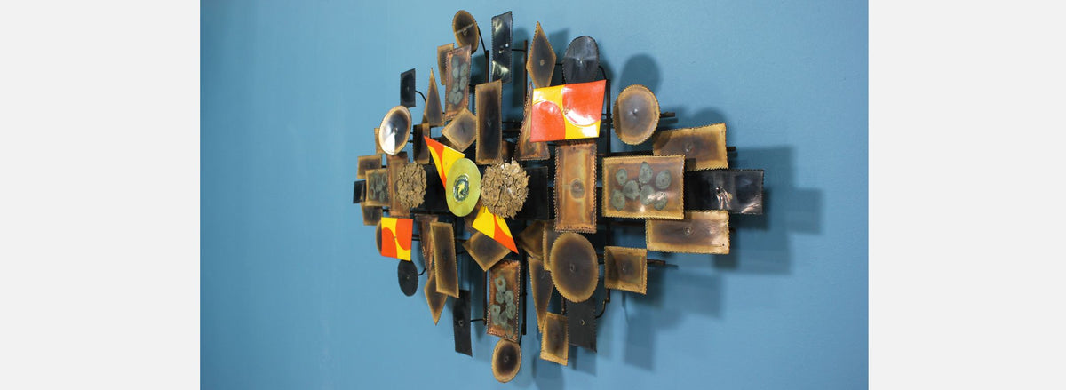 Mid-Century Modern Brutalist Wall Art Sculpture