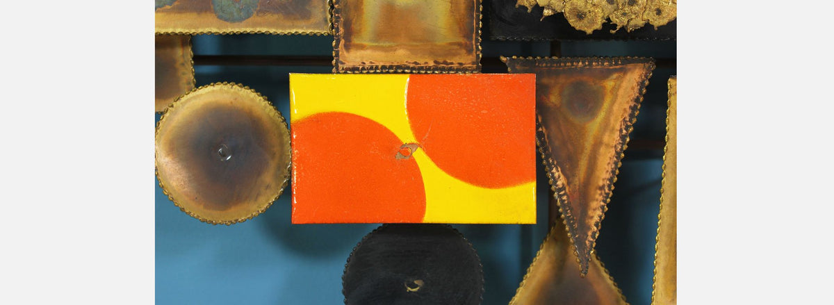 Mid-Century Modern Brutalist Wall Art Sculpture