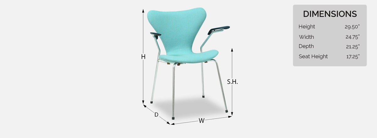 Arne Jacobsen Series-7 Desk Chair for Fritz Hansen