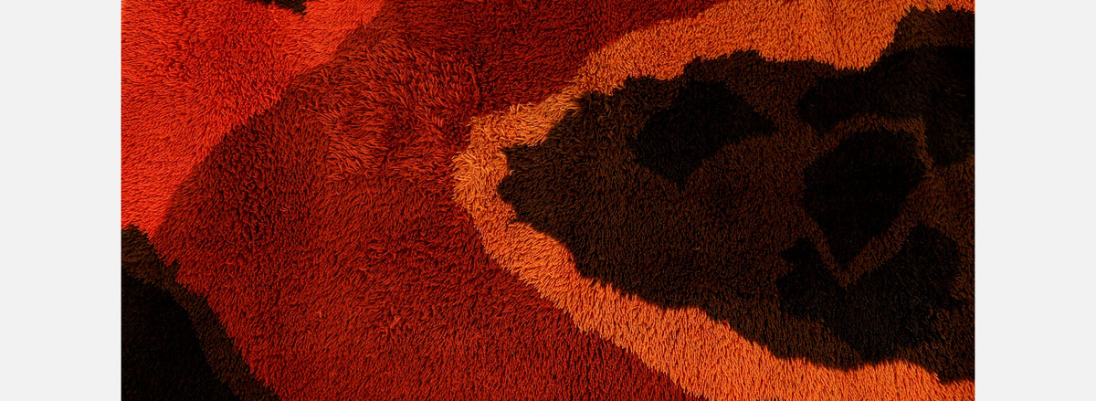 Mid-Century Scandinavian Modern Wool Modern Rug