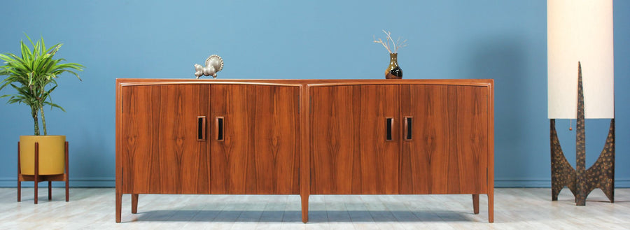 Mid-Century Modern Walnut Credenza