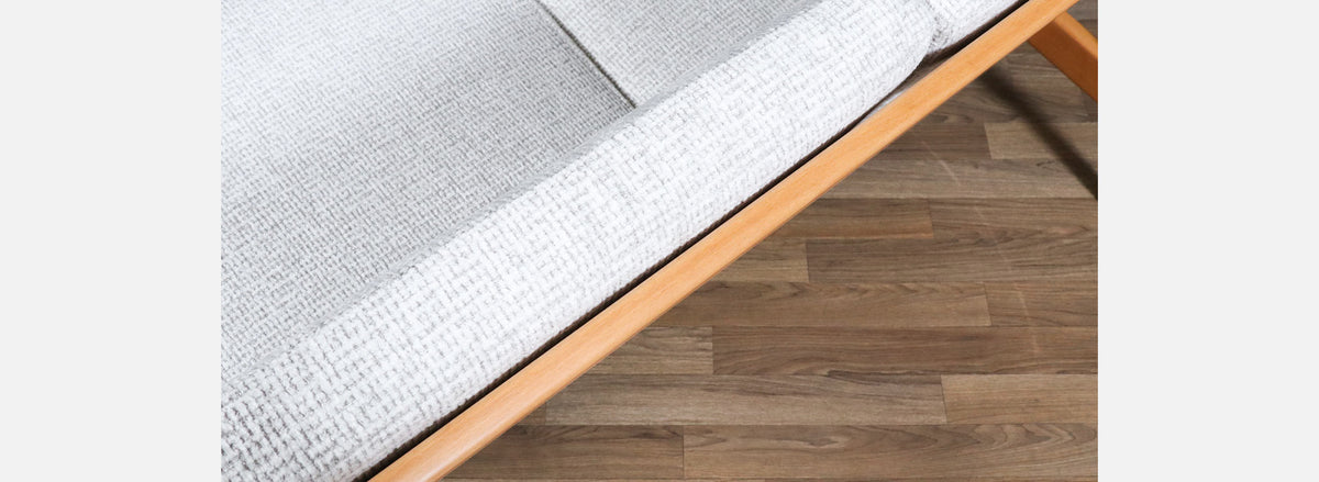 Folke Ohlsson Model “Tema 1” Beechwood Sofa for Dux