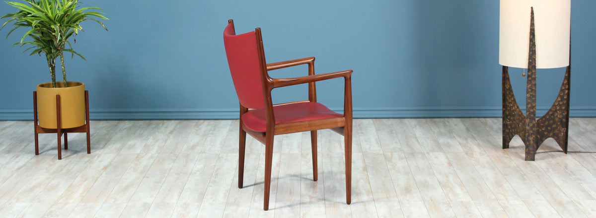 Hans J. Wegner JH-509 Walnut Arm Chairs for Johannes Hansen 2
