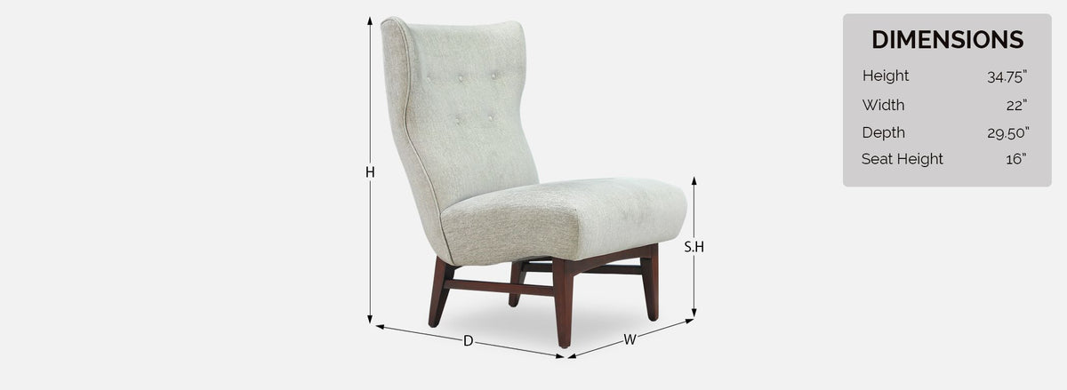 Mid-Century Wingback Lounge Chairs