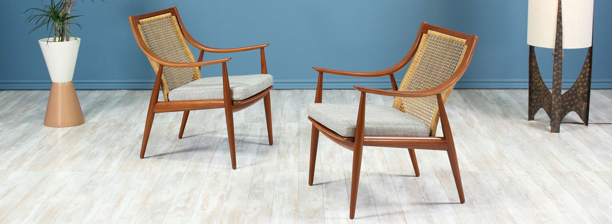 Peter Hvidt & Orla Mølgaard-Nielsen Model FD-146 Lounge Chairs for France & Daverkosen