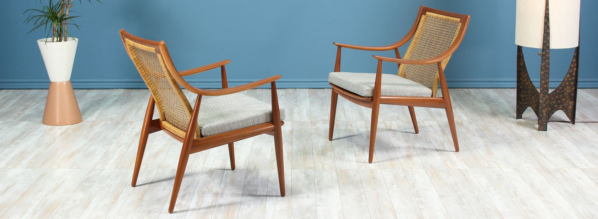 Peter Hvidt & Orla Mølgaard-Nielsen Model FD-146 Lounge Chairs for France & Daverkosen
