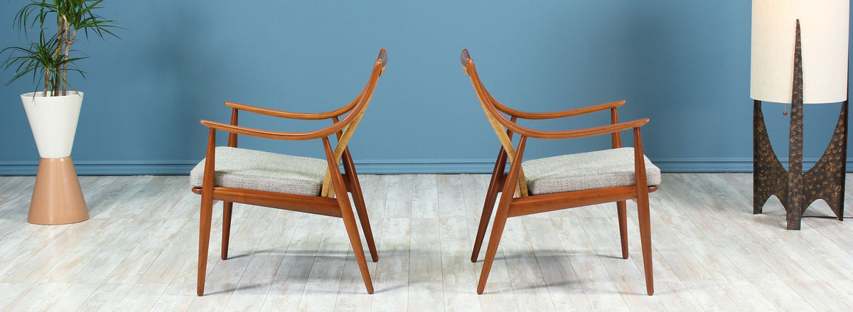 Peter Hvidt & Orla Mølgaard-Nielsen Model FD-146 Lounge Chairs for France & Daverkosen