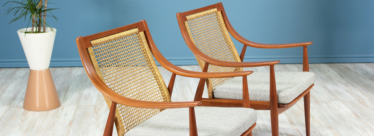 Peter Hvidt & Orla Mølgaard-Nielsen Model FD-146 Lounge Chairs for France & Daverkosen