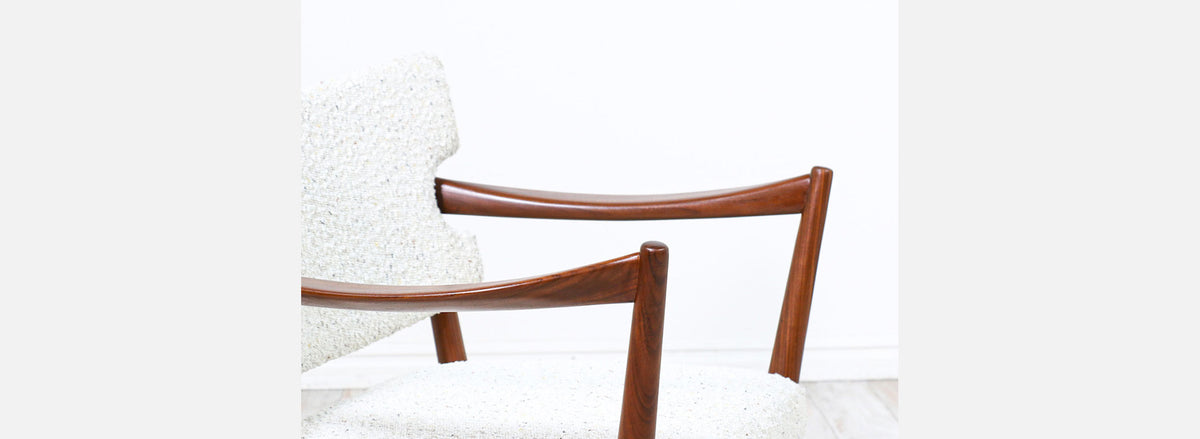 Norwegian Modern "Kaminstolen" Teak Lounge Chairs by Fredrik Kayser & Adolf Relling