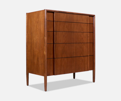 Barney Flagg Walnut Chest of Drawer Dresser for Drexel