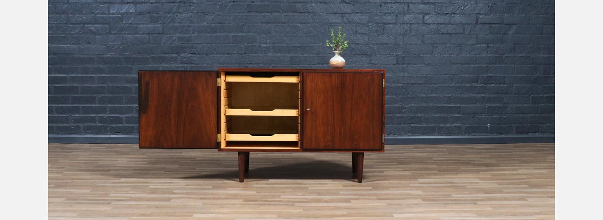 Danish Modern Brazilian Rosewood Cabinet by Carlo Jensen
