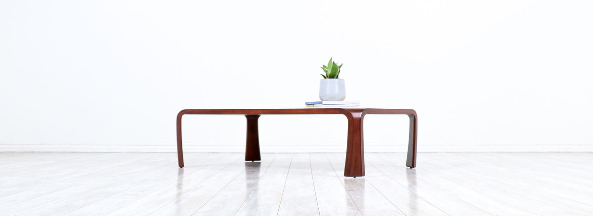 Saburo Inui Brazilian Rosewood Coffee Table for Tendo Mokko 