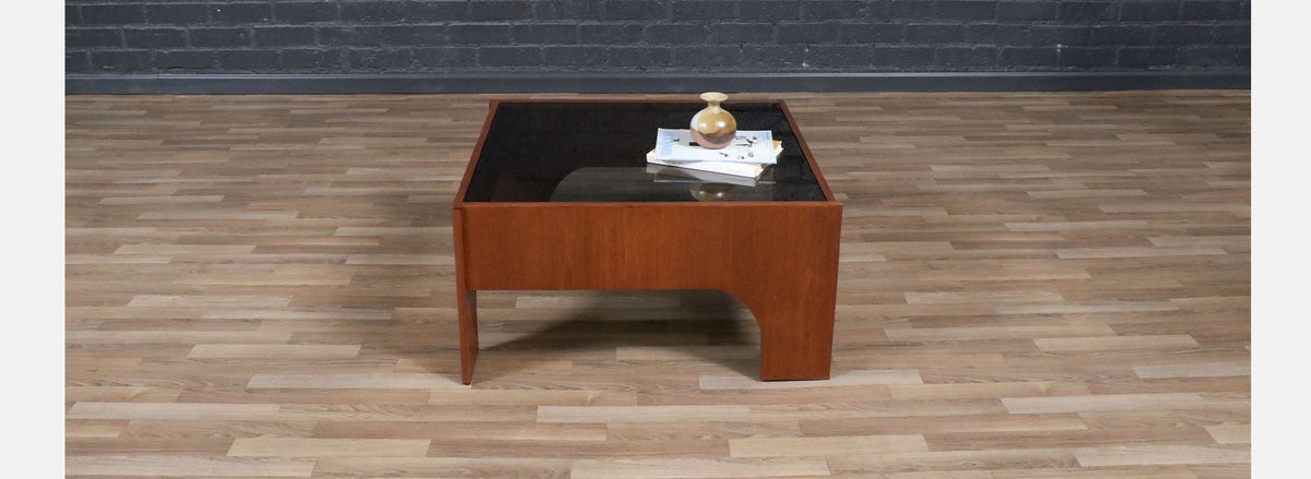 Claudio Salocchi “Oriolo” Smoke Glass Coffee Table for Sormani 