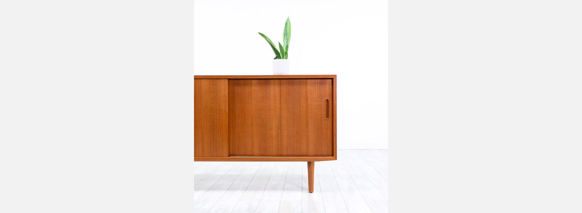 Danish Modern Teak Credenza by Carlo Jensen for Hundevad