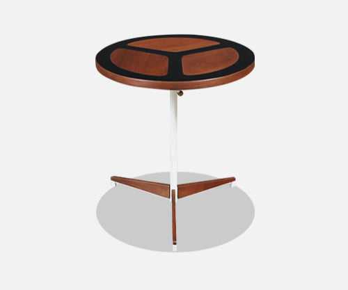 Peter Pepper Products Tripod Resin Side Table w/ Peace Symbol 