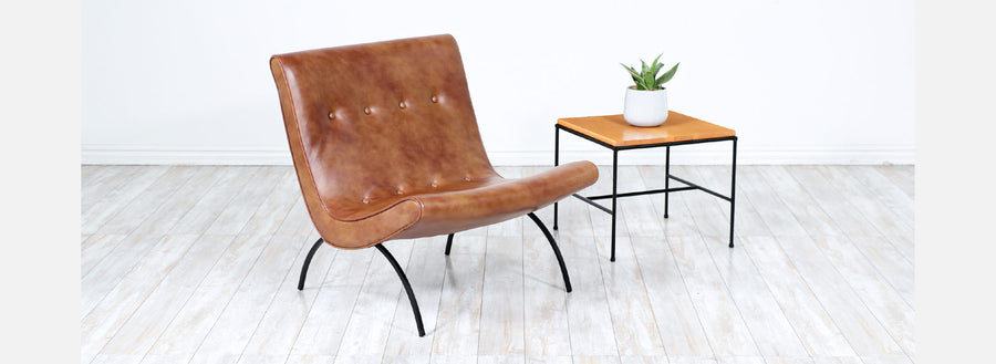 Paul McCobb "Planner Group" Maple Side Table with Iron Base for Winchendon Furniture
