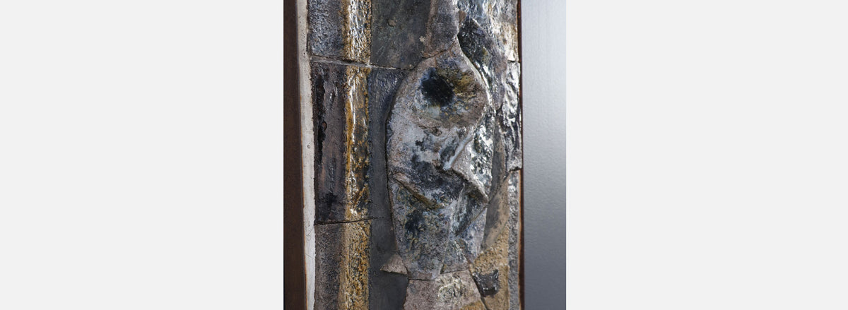 Mid-Century Modernist Cubist Concrete Wall Art