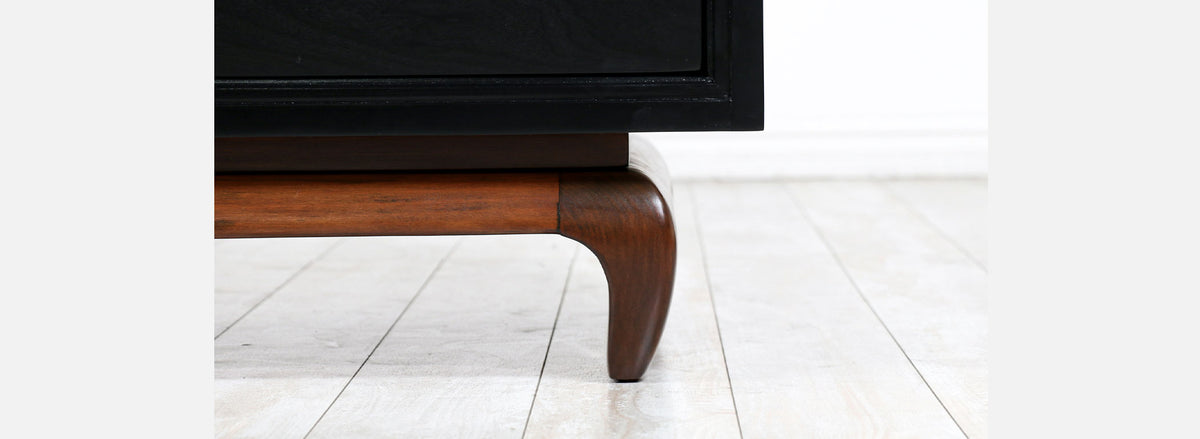 Mid-Century Modern Ebonized Dresser by American of Martinsville 