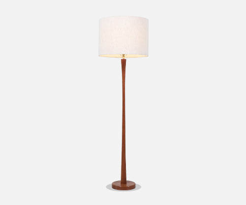 Scandinavian Modern Teak Tulip Style Floor Lamp