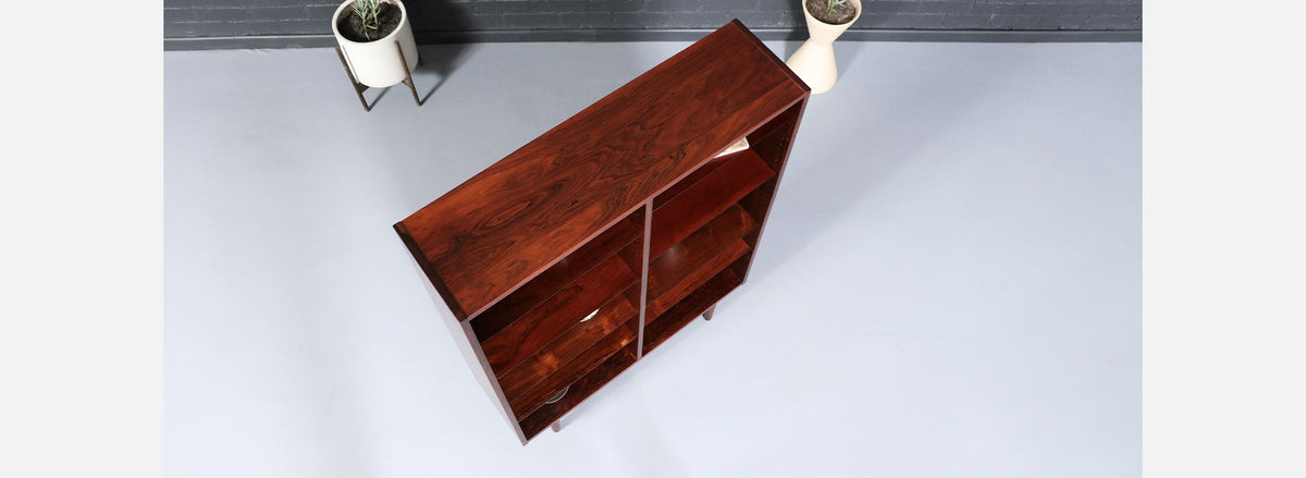 Danish Modern Rosewood Bookshelf by Carlo Jensen for Hundevad & Co.