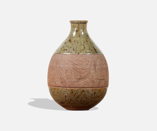 California Modern Studio Pottery Ceramic Vase by Mark Blumenfeld