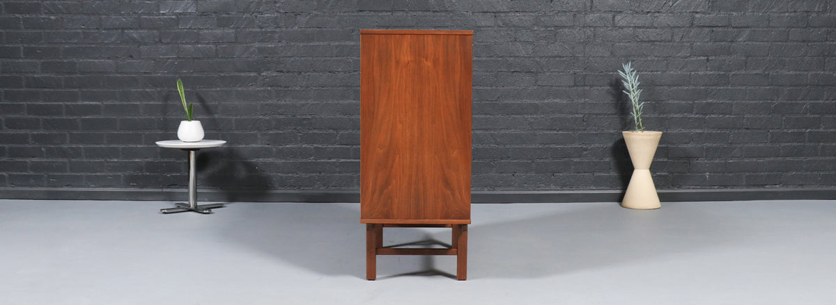 Yngve Ekström Walnut Drop-Leaf Writing Desk for Dux