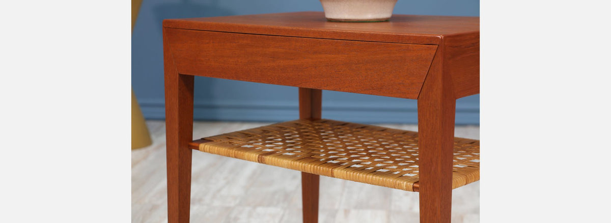 Severin Hansen Teak Night Stands for Haslev Møbelsnedkeri