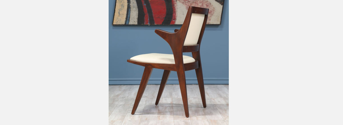 Set of 6 Rare Dan Johnson Dining Chairs for Hayden Hall Furniture