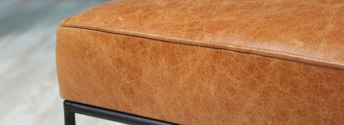 Paul McCobb Iron & Leather Stool for Planner Group
