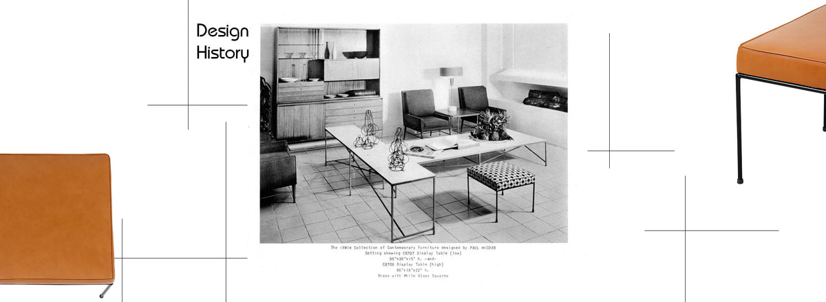 Paul McCobb Iron & Leather Stool for Planner Group