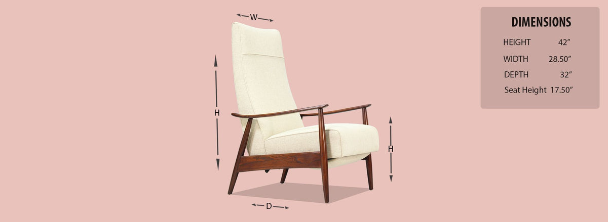 Milo Baughman Model-74 Reclining Chair for Thayer Coggin