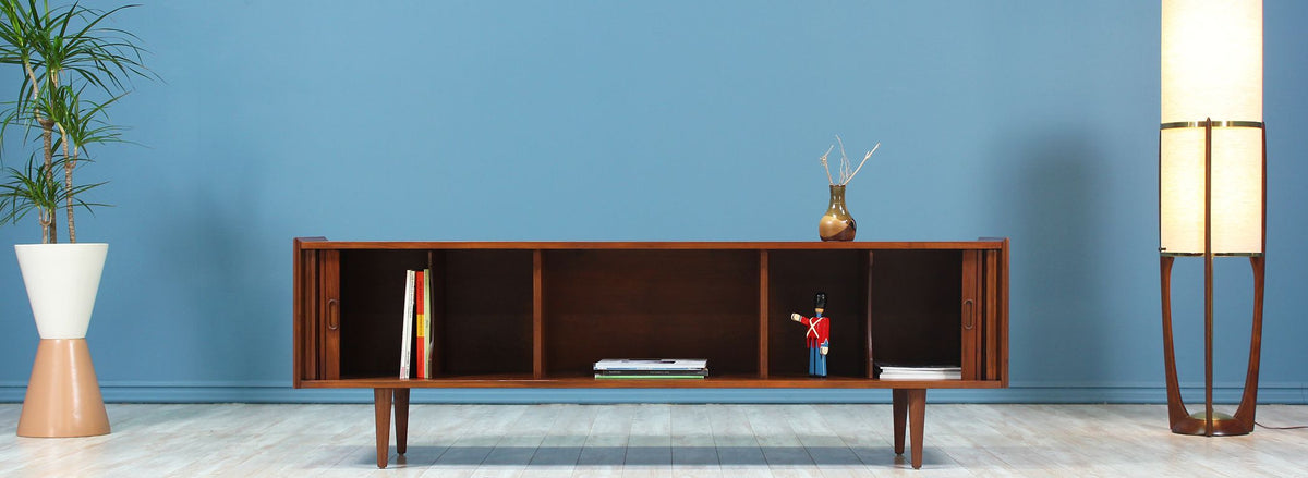 Merton L. Gershun Low Profile Tambour-Door Credenza for Dillingham-2