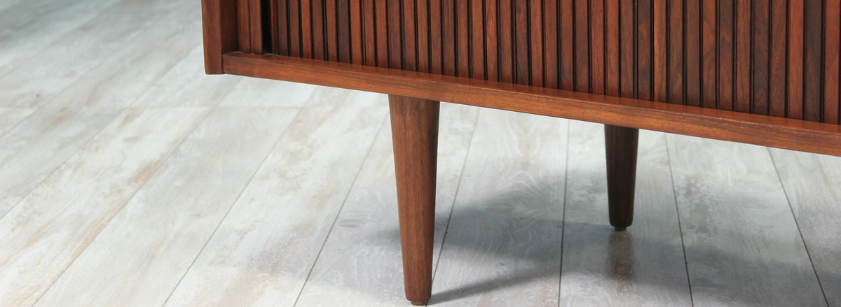 Merton L. Gershun Low Profile Tambour-Door Credenza for Dillingham-2