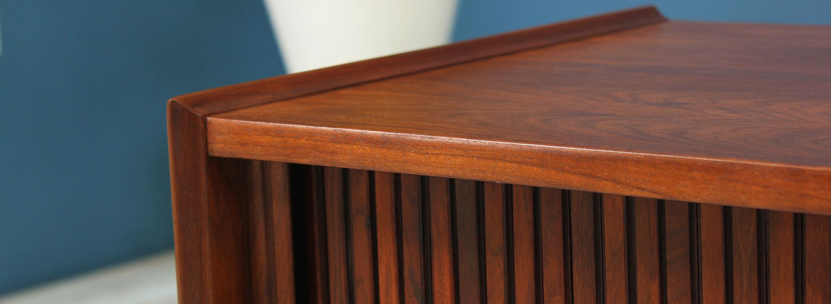 Merton L. Gershun Low Profile Tambour-Door Credenza for Dillingham-2