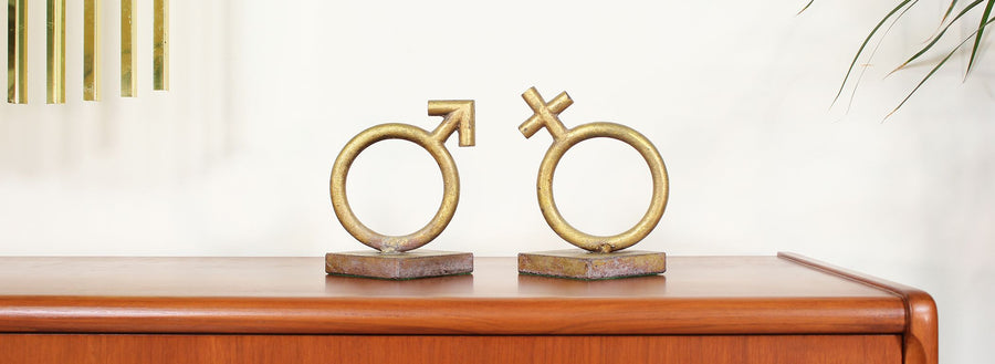 Curtis Jere Sex Symbol Sculpture Bookends