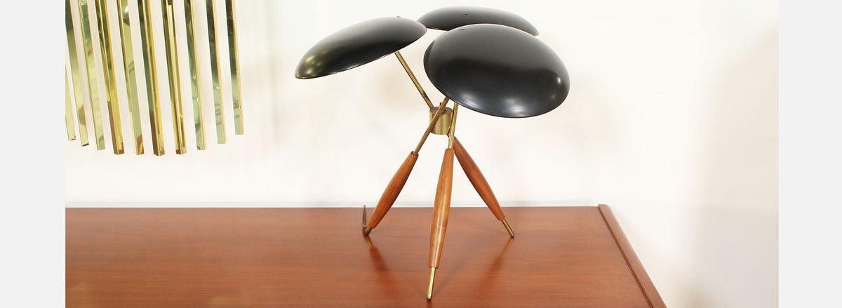 Gerald Thurston Tripod Table Lamp for Lightolier Co.