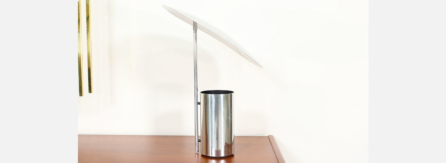 George Nelson “Half-Nelson” Chrome Reflector Lamp for Koch & Lowy
