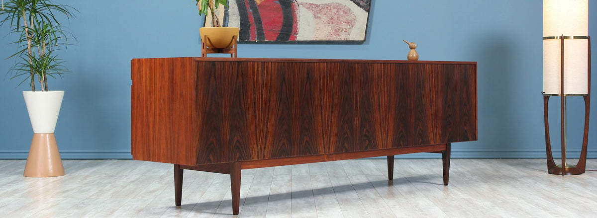 Ib Kofod-Larsen Model-66 Rosewood Credenza for Faarup Møbelfabrik