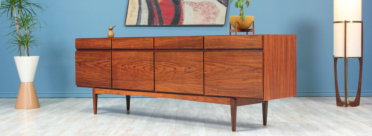 Ib Kofod-Larsen Model-66 Rosewood Credenza for Faarup Møbelfabrik