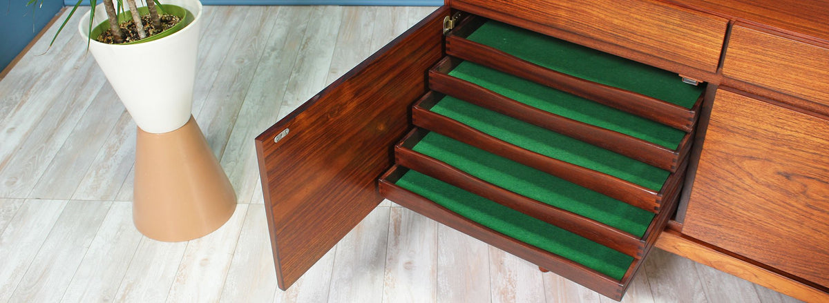 Ib Kofod-Larsen Model-66 Rosewood Credenza for Faarup Møbelfabrik