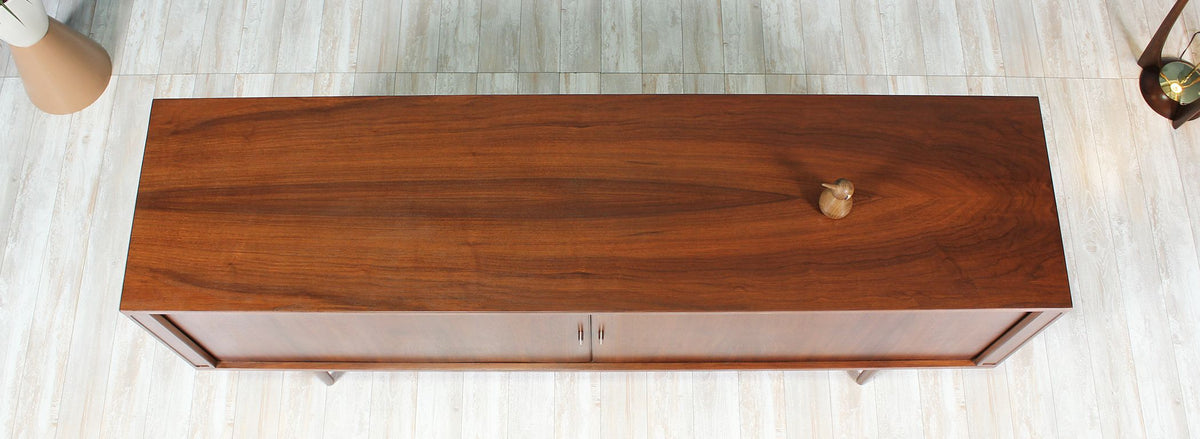Danish Modern Tambour-Door Credenza by Peter Løvig Nielsen