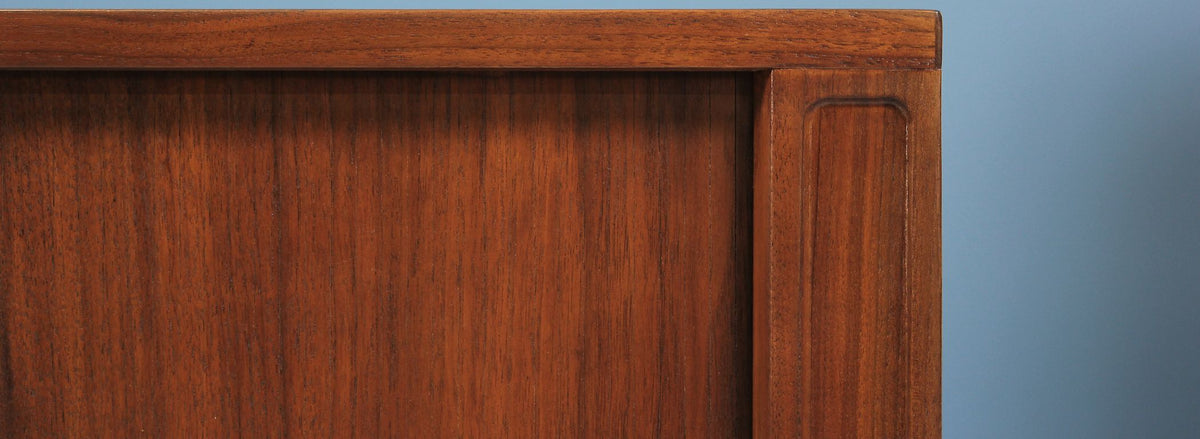 Danish Modern Tambour-Door Credenza by Peter Løvig Nielsen