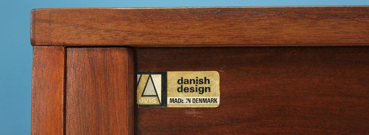 Danish Modern Tambour-Door Credenza by Peter Løvig Nielsen