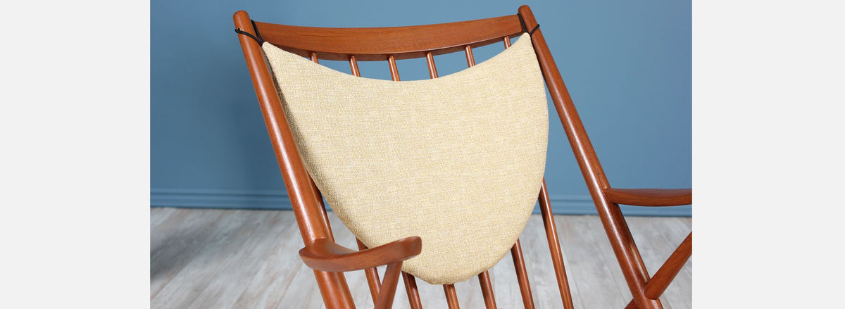 Danish Modern Teak Rocking Chair by Frank Reenskaug for Bramin Møbler