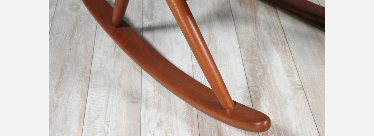 Danish Modern Teak Rocking Chair by Frank Reenskaug for Bramin Møbler