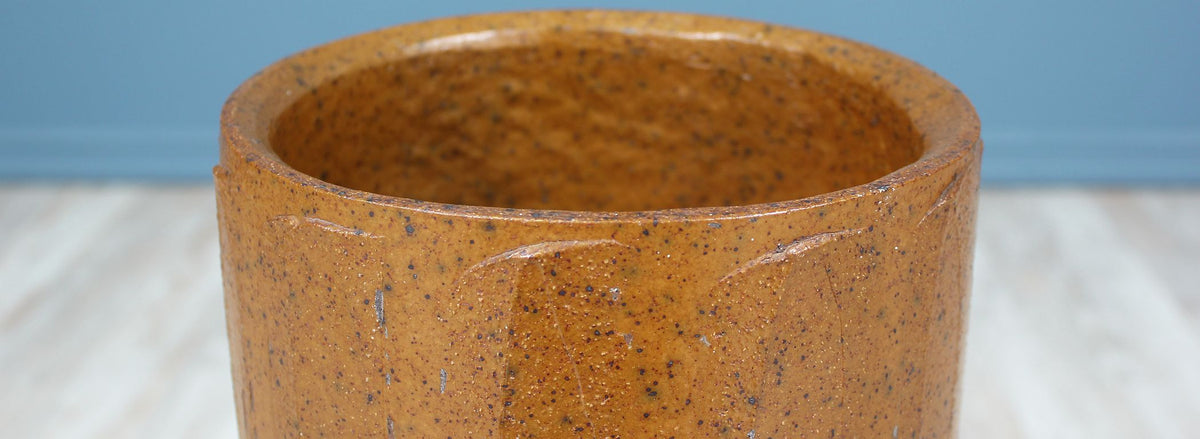 David Cressey Ceramic Ribbed Planter for Architectural Pottery