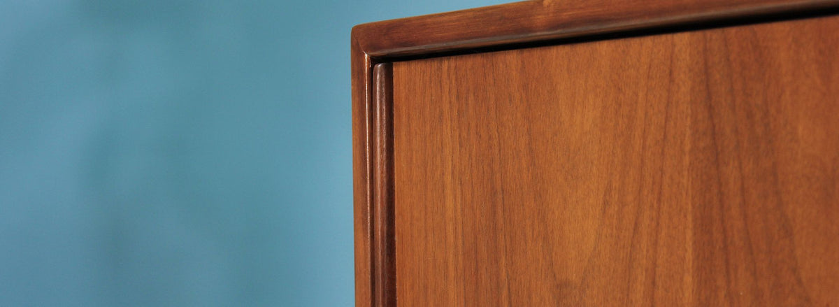 John Keal Walnut Credenza for Brown Saltman