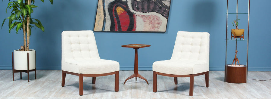Edward J. Wormley Slipper Chairs for Dunbar