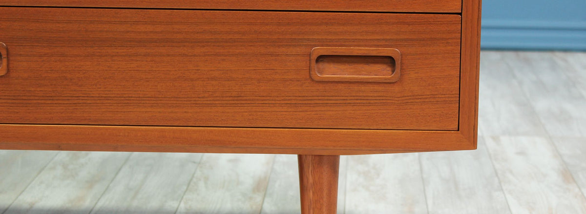 Carlo Jensen Credenza with Bi-Folding Doors for Hundevad & Co. 