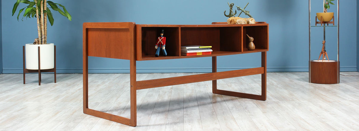 Arne Hovmand-Olsen Teak Executive Desk for Mogens Kold